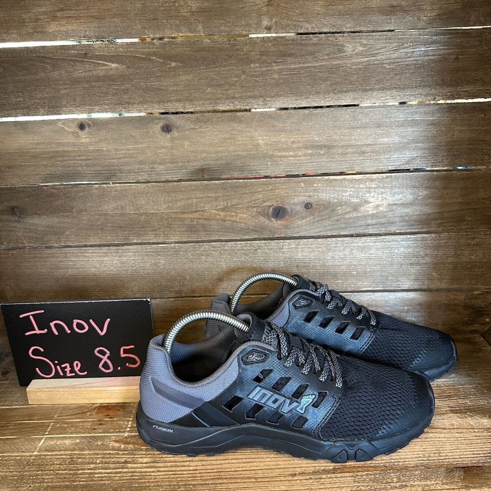 Womens Inov8 F-Lite 215 Black Athletic Running Comfort Shoes Sneakers Size 8.5 M